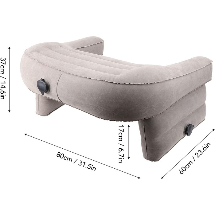 Ігрова подушка для читання, портативна м&39яка повітряна подушка для колін для дорослих, надзвичайно велика надувна подушка для читання при ліжку, подушка для підлокітника, для читання, гри, роботи