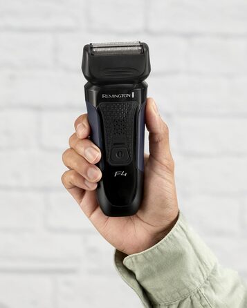 Електробритва Remington Бритва для вологого та сухого гоління 100 водонепроникна Бритва-сітка F4 (тример Comfort Detail насадка для укладання бороди на 3 дні/захисний ковпачок) F4002