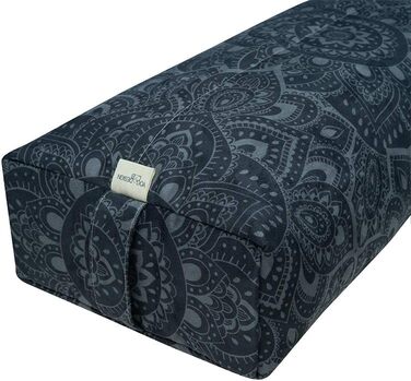 Подушка для йоги Зручні, підтримуючі, екологічно чисті, розкішні подушки для йоги Перероблена мікрофібра, виготовлена з пластикових пляшок Натуральна бавовна, наповнювач з пінопласту, чорний колір