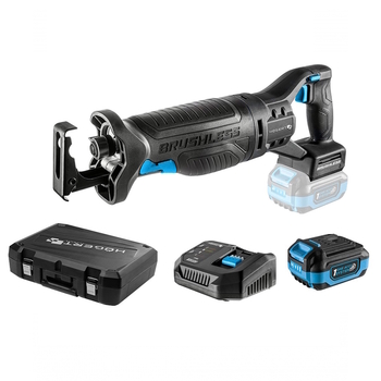 Набір Акумуляторна безщіткова шабельна пила + акумулятор + зарядний пристрій + кейс HOEGERT 0 - 3000 (HT2E252-B14RS)