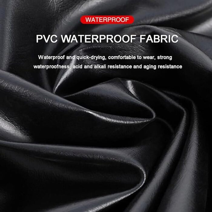 Чоловічі вейдерси HoldOneLight оверсайз, ПВХ, водонепроникні, мисливські, з поясом для ніг, дихаючі, легкі, розмір 44 EU XXL, великі розміри, чорні