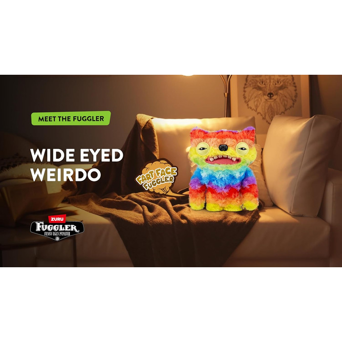 Плюшева іграшка FUGGLER Fart Face, Широкоокий Дивак, 22,86 см
