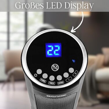 Енергозберігаючий керамічний вентилятор-обігрівач 12-годинний таймер Коливальний Дистанційне керування 3 налаштування охолодження, 1000, 2000 Вт Електричний обігрівач Нагрівальний пристрій Індикатор температури Електричний обігрівач Міні-обігрівач