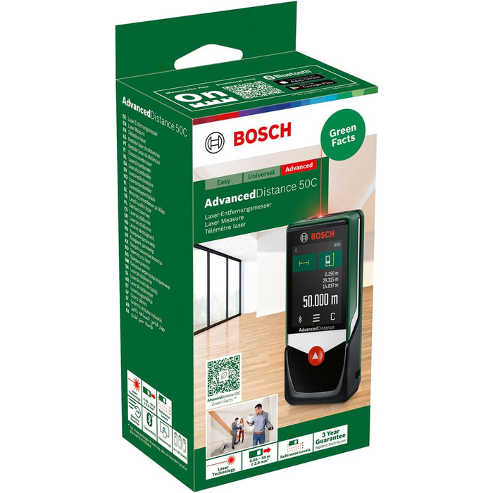 Лазерний далекомір Bosch AdvancedDistance 50C