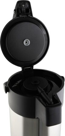 Аеропот Axentia сріблястого кольору, помповий горщик з нержавіючої сталі, об&39єм приблизно 5 л, 19 x 19 x 45 см, одинарний