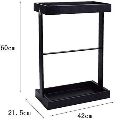 Зберігання парасольок, підставка для парасольок, сумісна з підставкою для парасольок у передпокої, для дому, офісу, супермаркету, ресторану, кованої стійки для зберігання