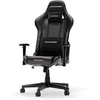 Оригінальне ігрове крісло, стілець для столу, офісне крісло, обертове крісло для ПК-геймерів, чорна шкіра PF24 PVC