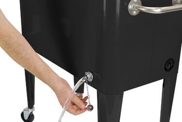 Кулер Kailua - коробка-холодильник, візок-холодильник, охолоджувач для напоїв, чорний