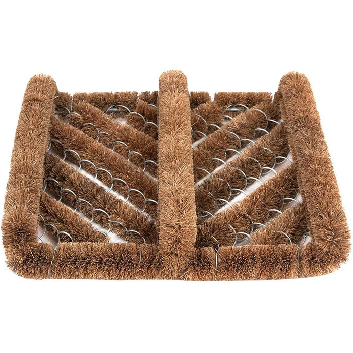 Килимок для дверей NINAMAR з натурального кокосового волокна, засіб для чищення чобіт - 30 см x 33 см, різнокольоровий