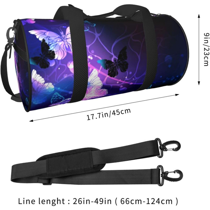 Дорожня сумка-циліндр з квітковим візерунком, спортивна сумка для чоловіків та жінок, сумка-мішок, спортивна сумка