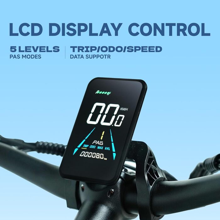 Електричний велосипед Lohang для дорослих, гірський велосипед 26 дюймів, акумулятор 52 В 19 Аг/21 Аг, запас ходу до 40/80/90 км, подвійні амортизатори, 7 передач, електричний велосипед для пляжу та снігу ES7-19 Аг-білий