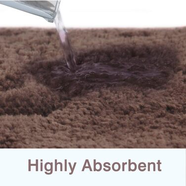 Килимки для ванної з високим ворсом 70X120 см, що миються в машині, килимок для ванної з водопоглинаючою, м'якою мікрофіброю для в