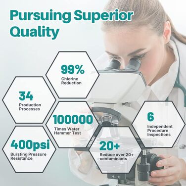 Система фільтрації води під раковиною, 20 000 літрів, надвисока місткість, головний кран під системою фільтрації води, видаляє 99 свинцю, фтор, неприємний смак, 0,5 мікрона, 5300A