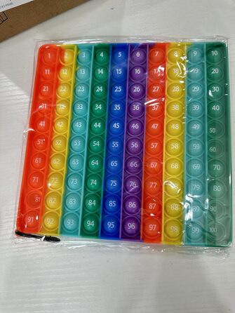 Розвиваючі іграшки для дітей Enlightenment Digital, 2 in 1 MEINRAUM Poppit XXL Fidget It Toys 100 Numbers Push Bubble Pop Toy Stre