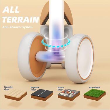 Дитячий беговел XJD від 1 року, іграшка-балансир для дитини 10-24 місяців, беговел без педалей з 4 колесами для хлопчиків і дівчат