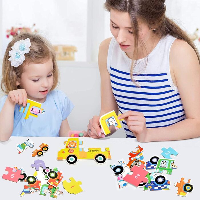 Дитячий пазл EKKONG, дерев&39яні іграшки для дітей, дерев&39яні пазли від 2 3 4 5 років, іграшки Монтессорі на Різдво, день народж