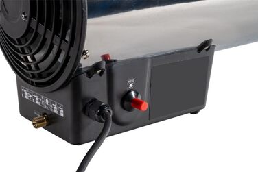 Газовий вентилятор-обігрівач Gde 85006 GGH 17 INOX (17 кВт, пальник з нержавіючої сталі, корпус з нержавіючої сталі, шланг 1,5 м, редуктор тиску)