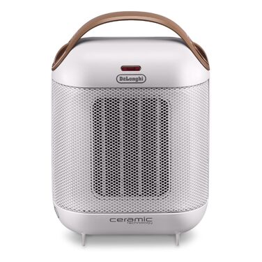 Керамічний обігрівач De&39Longhi Capsule HFX30C18.IW портативний вентилятор-обігрівач потужністю 1800 Вт, 2 режими нагріву, функція захисту від замерзання, для приміщень об&39ємом до 55 м, білий
