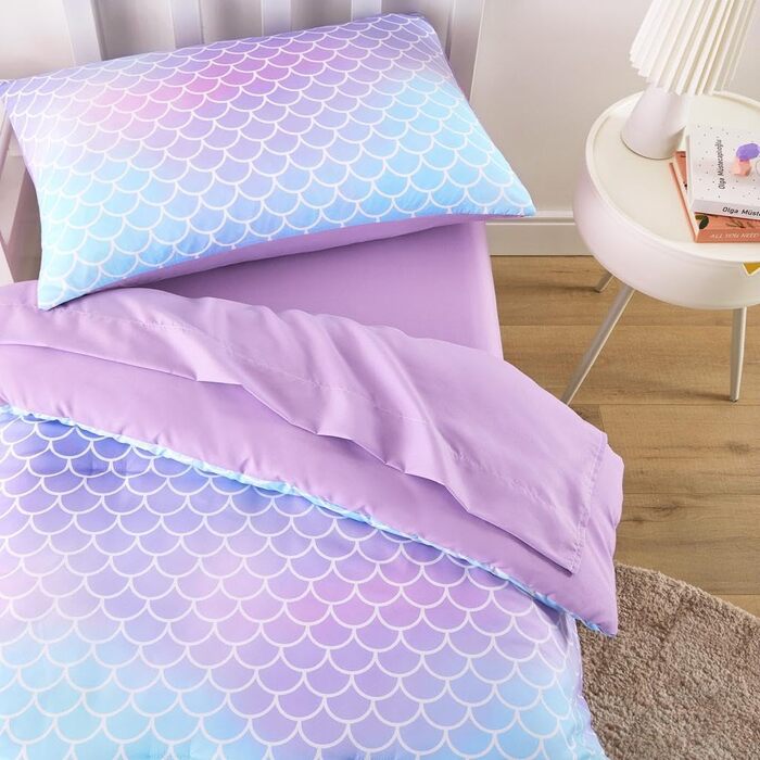 Комплект дитячої постільної білизни для дівчаток Wake In Cloud, 4 предмети, м'який комплект для дитячого ліжечка з ковдрою, прости