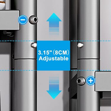 Окремостоячий стелаж SAYZH, 5 ярусів, міцна металева полиця, вузька кухонна полиця, полиця для зберігання з колесами та нековзними ніжками для гаража, кухні, офісу, бібліотеки, кутова, чорна, 5 ярусів