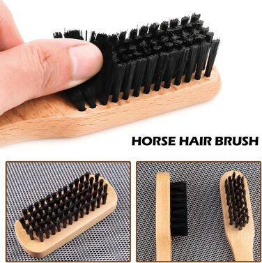 Набір для чищення взуття Vegena, набір для догляду за взуттям із 12 предметів для подорожей - із щітками для взуття, кремом для взуття, серветкою для полірування, ріжком для взуття, губкою, набором для догляду за взуттям та кремом для шкіряного взуття