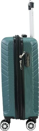 Валіза на 8 колесах VR629, зелений колір, розмір S (34-45л), 55x39x22 см, вага 2,8 кг