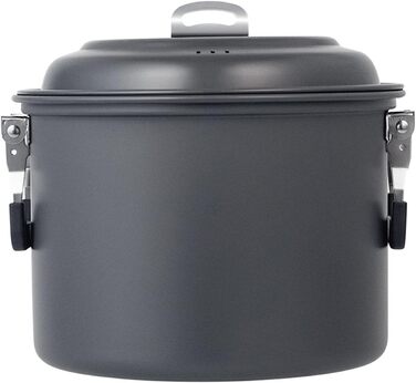 Каструлі для супу з кришками для кемпінгу, пікніків та полювання, твердий алюміній, універсальні для кемпінгу на 4-7 осіб