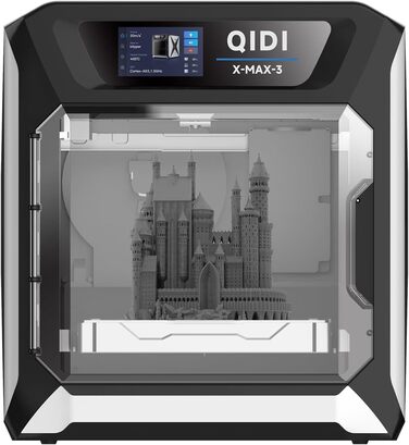 Принтер QIDI TECH MAX3, універсальний 3D-принтер для великих форматів, швидкий друк 600 мм/с, висока точність і висока швидкість п