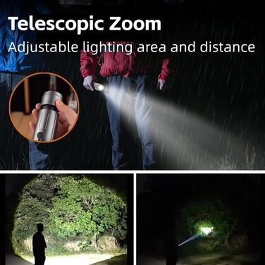 Ліхтар для кемпінгу, 3000 мАг, телескопічні кемпінгові ліхтарі з можливістю акумулятора, портативний складний кемпінговий ліхтар з гачком та ліхтариком для кемпінгу, походів, відключення електроенергії, надзвичайних ситуацій