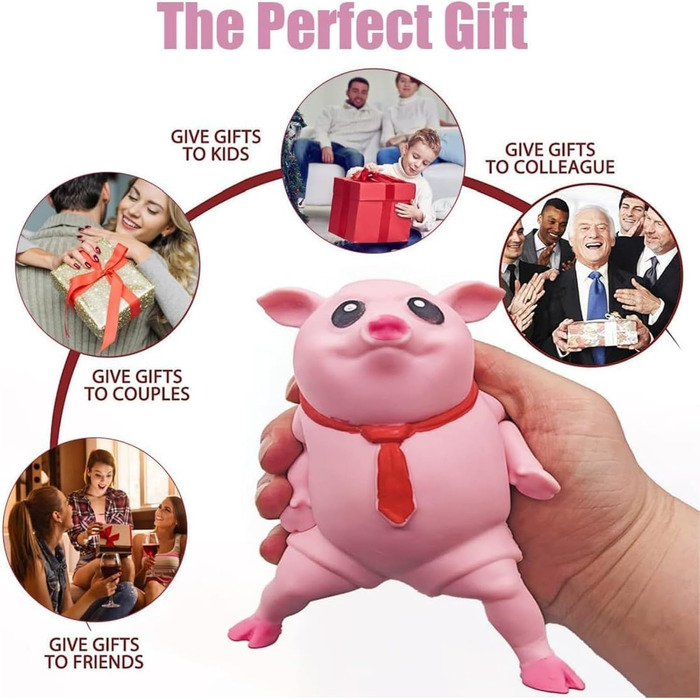 XIKTTK Anti Stress Pig Squeeze Toy, Toy Pig, Stress Ball Pig, Stress Pig, Pig to Hit, Angry Pig Adults Large, Anti Stress Pig Rubber XXL, XIKTTK Anti Stress Pig Squeeze Toy, Toy Pig, Stress Ball Pig, Stress Pig, Pig to Hit, Angry Pig Adults Large, Anti St