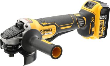 Безщіткова шліфувальна машина DCG406N-XJ-Mini XR 18V, жовта кутова, 406N-XJ