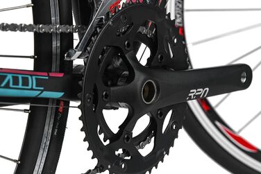 Велосипед WYLD Racing 28&39&39 Whirlwind 200 чорно-фіолетовий 18 передач 60 см