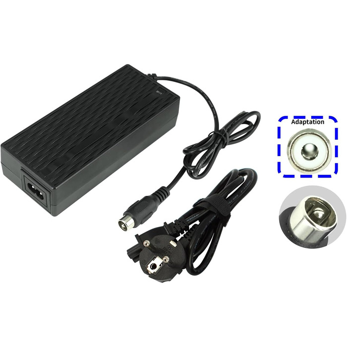 Блок живлення PowerSmart 42V 2A для зарядного пристрою SANS SSLC084V42, підходить для літій-іонних акумуляторів 36V, з роз&39ємом RCA 10,5 мм