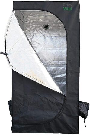 Тент для вирощування Lisbon 60x60x160 см / Гроубокс / Світлонепроникний шаф для рослин