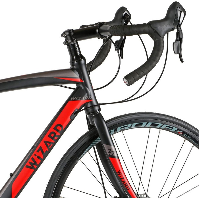 Шосейний велосипед Wizard 28 дюймів з алюмінію, Spark 2.7 з дисковими гальмами, трансмісією Sora 18 швидкостей, розміром рами 51 см