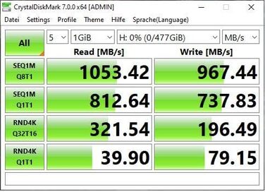 Зовнішній жорсткий диск Atxx 1TB USB 3.2 1050/950 SSD