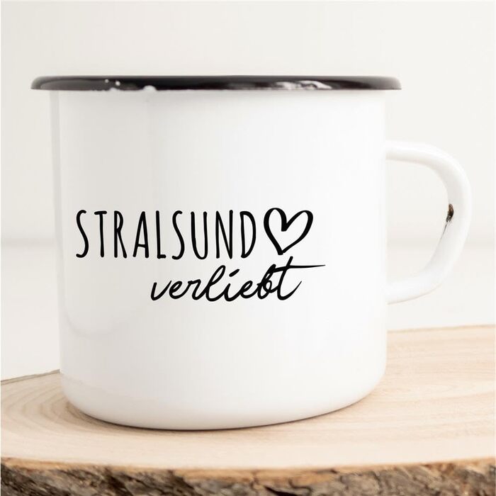 Емальована чашка Huuraa Stralsund Gift Coffee Mug Vintage 300 мл Stralsund Gift Idea