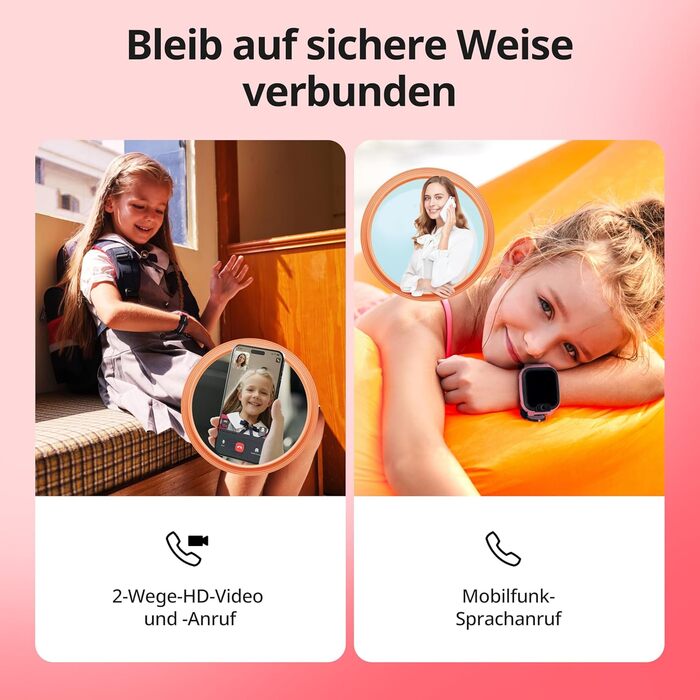 Розумний годинник imoo Z1 для дітей, дитячий смарт-годинник-телефон 4G з тривалими відео- та телефонними дзвінками, GPS-годинник з відстеженням місцезнаходження в режимі реального часу та водонепроникністю IPX8 (зелений)