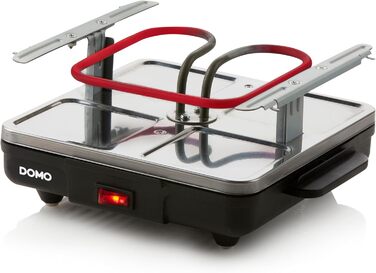 Гриль Domo DO9147G раклет 'Just US -4 P-600 W, металевий, 1 літр, чорний