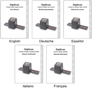 ДІДЖИТАЛІВ Сканер слайдів перетворює 35 мм/135 негативів і слайдів у цифровий JPEG, плівковий сканер з високою роздільною здатністю 1800 DPI, комп'ютер не потрібен