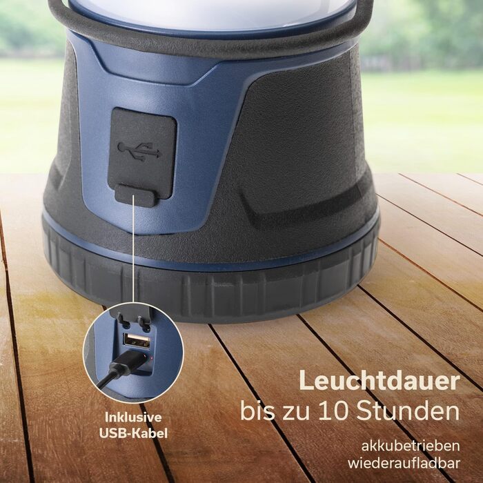 Ліхтар для кемпінгу Skandika Talvik Світлодіодний ліхтар, 1500 люмен, акумуляторний, 4400 мАг, плавне регулювання яскравості, функція зовнішнього акумулятора Ліхтар для кемпінгу, активного відпочинку на свіжому повітрі, походів, аварійне освітлення