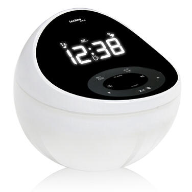 Годинник настільний з радіо Technoline WT500 Black/White (WT500)