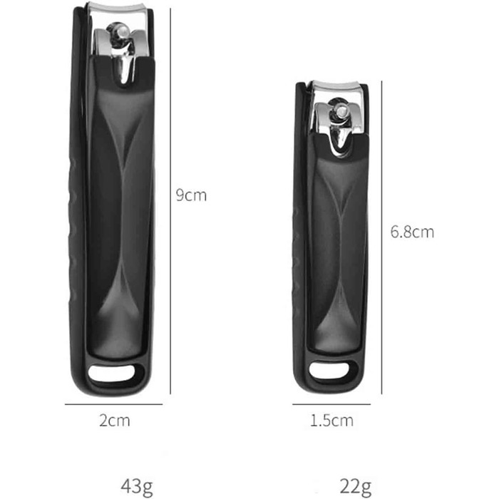 Кусачки для нігтів Набір кусачок для нігтів для чоловіків і жінок, кусачки для нігтів для людей похилого віку, запобігає розбризкуванню відходів нігтів, вуглецева сталь, портативний
