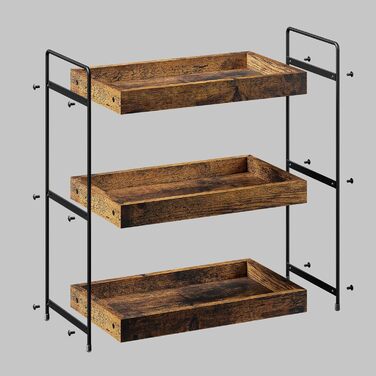 Знімна 3-рівнева кухонна полиця для спецій, сучасна полиця для душу, практичний дерев&39яний органайзер для зберігання у ванній кімнаті, багатофункціональна полиця під шафою, полиця для раковини