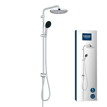 Душовий набір GROHE Vitalio 250 без змішувача, водозаощадний (8 л/хв), лійка з 2 режимами струменя, штанга 104 см, круглий, хром, 26989001