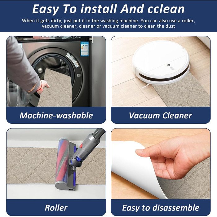 Набір килимків для сходів Bocguy, 15 предметів, 55x19 см, для приміщень, нековзні, самоклеючі, ріжучі, багаторазові, для захисту сходів (бежевий) Бежевий 55x19 см, 15 шт.