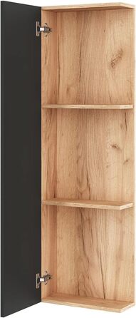 Комплект меблів для ванної кімнати Planetmbel туалетний столик LUX 120 см золотий дуб/антрацит БЕЗ умивальника з тумбою 2 шт. золо