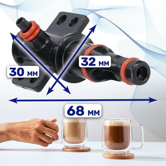 Насадка з виливом MONTERAL з прокладками повністю автоматичної кавомашини - з оригінальним кодом 421946011491 - для Gaggia, для Saeco, для Philips - Гарантія 10 років