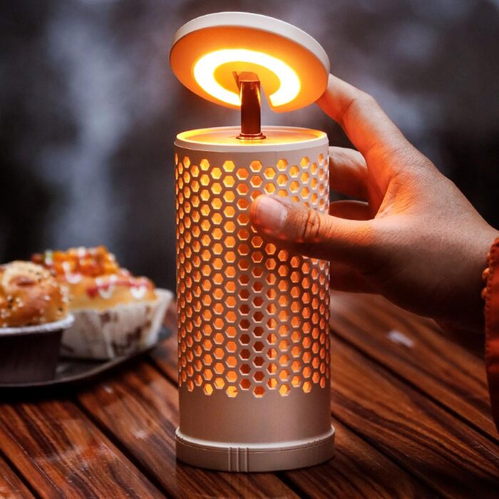 Портативний кемпінговий ліхтар, 2600 мАг, зовнішнє розсіяне освітлення, настільний ліхтар з текстурою ABS, ідеально підходить для риболовлі та походів, висувний кемпінговий ліхтар