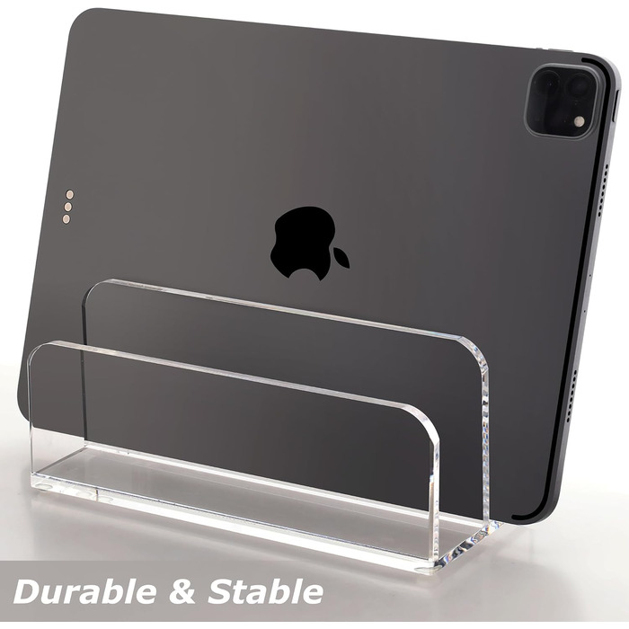 Акриловий сортувальник листів SANRUI, настільний органайзер, 2 відділення, прозорий, невеликий розмір файлів, листи, офіс, документи, настільне зберігання, рахунки, конверти, офіс, дім, школа